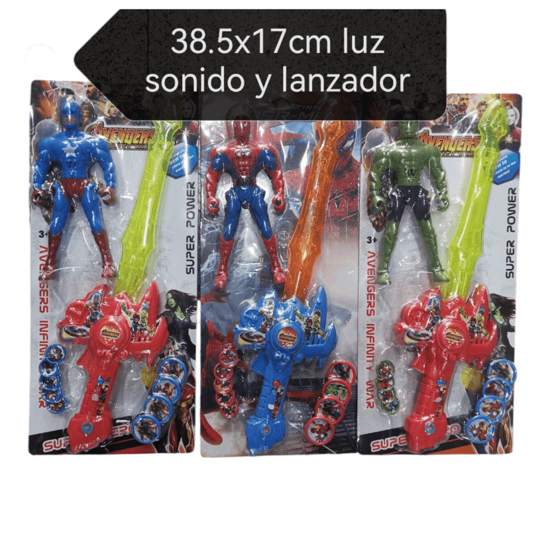 Espada con muñeco Avengers