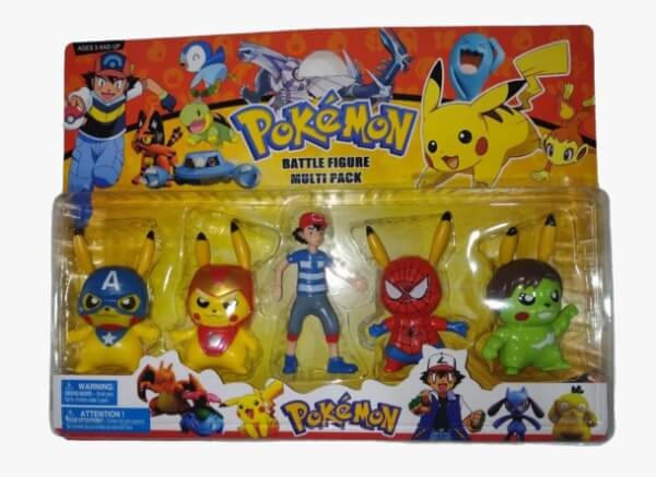 Muñecos Pokémon Avengers x5
