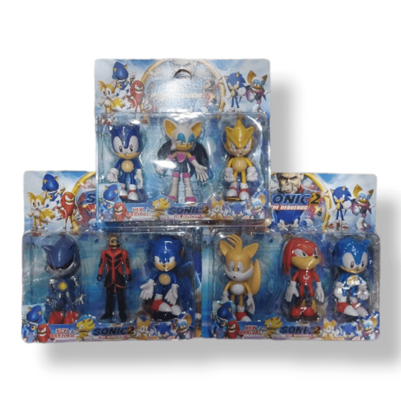 Muñeco Sonic x3