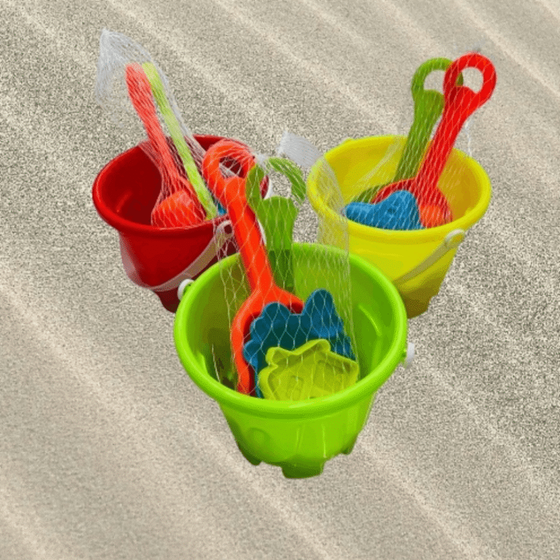 Balde de playa con accesorios x2