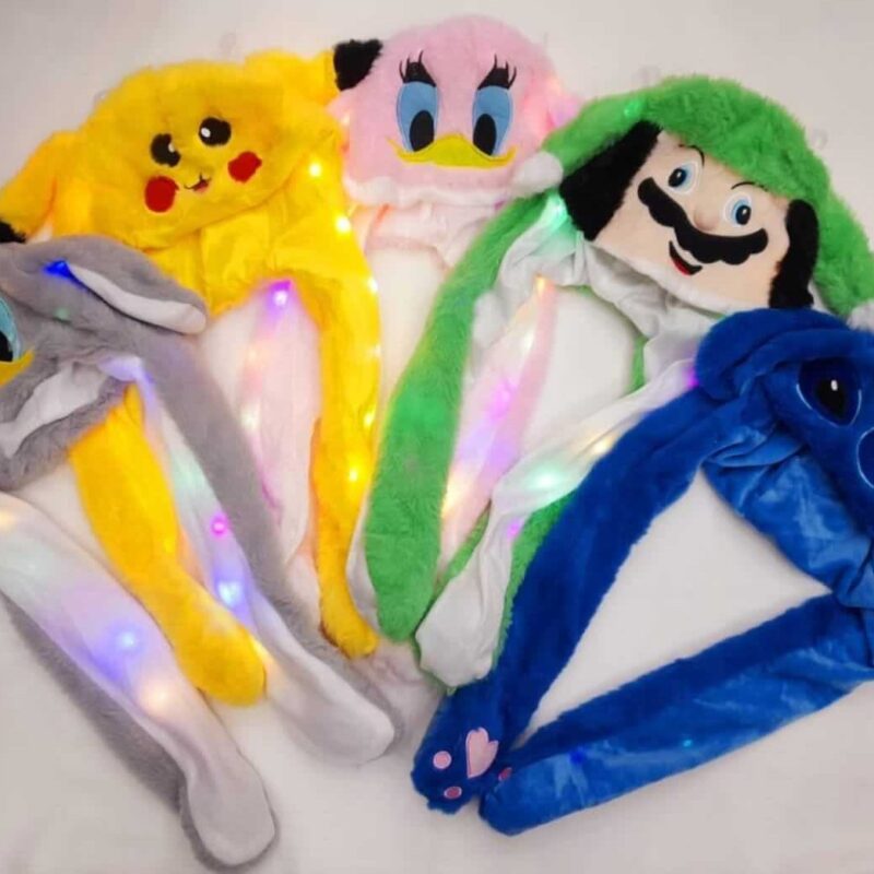 Gorros levanta orejas con luz
