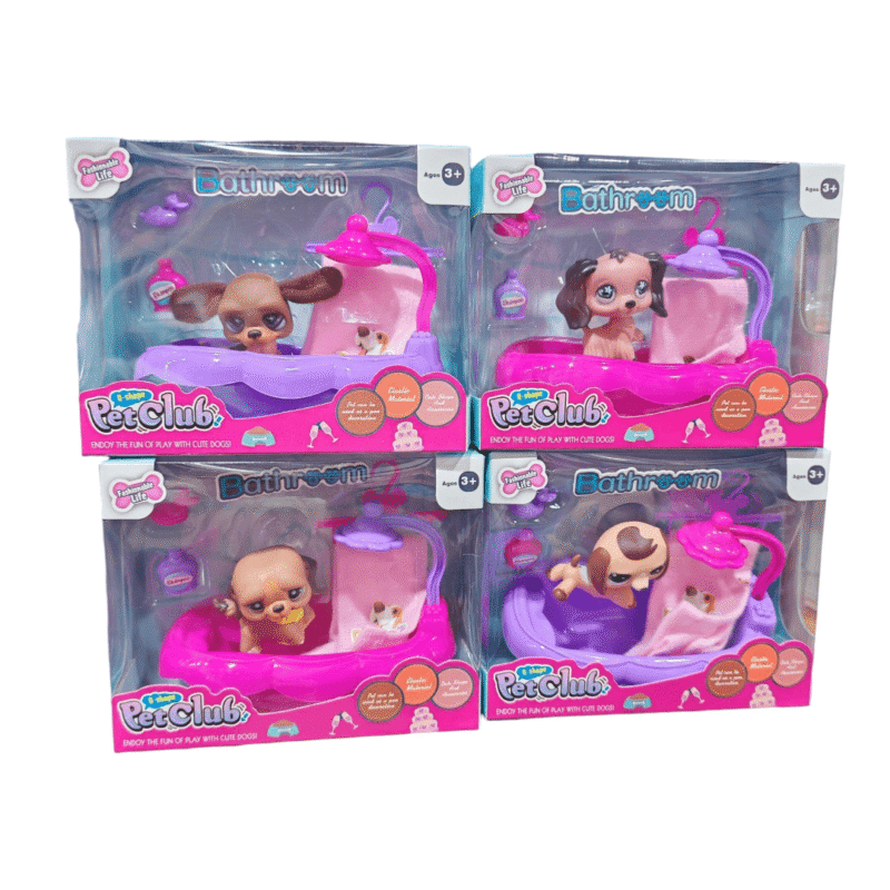 Perro con bañadera