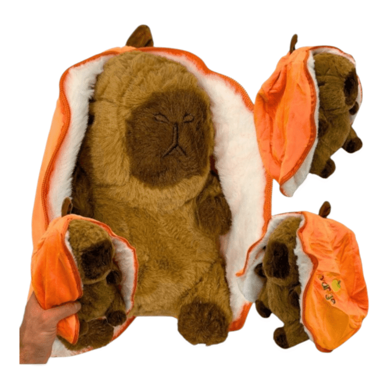 Peluche Capibara calabaza