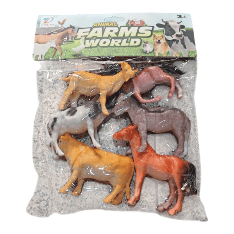 Animales de granja x6 27x21cm $5990
