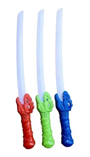 Espada dinosaurio con luz y sonido 70cm $4200