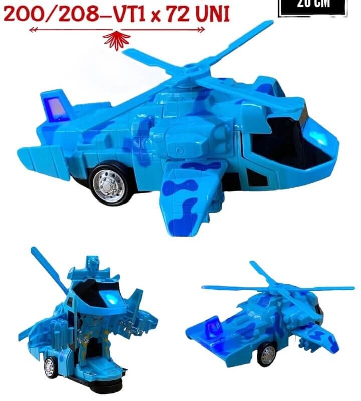 Helicoptero transformers 20cm $12000