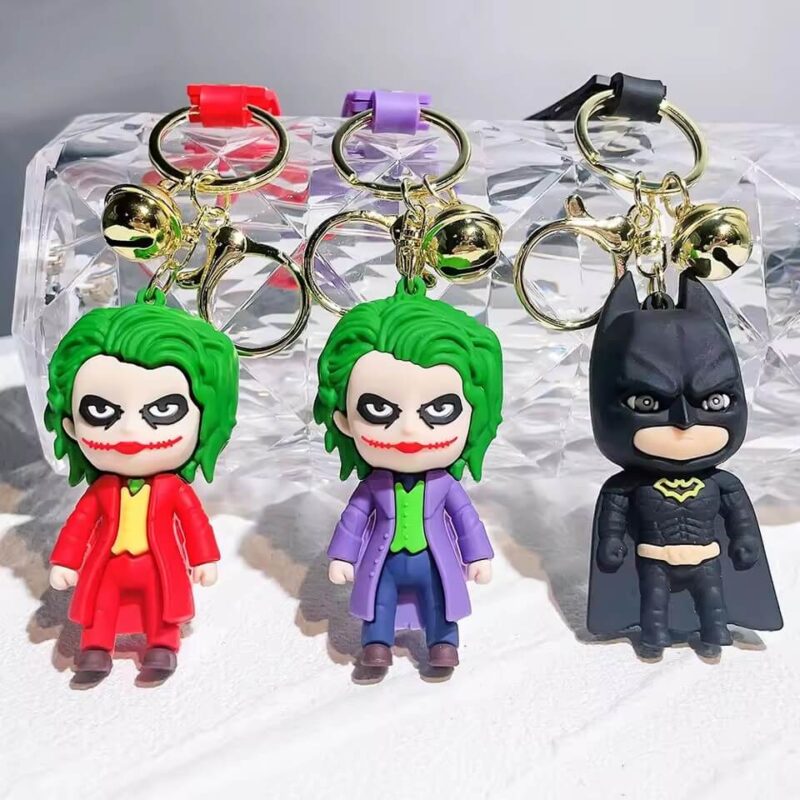Llavero de goma Batman y Joker x12
