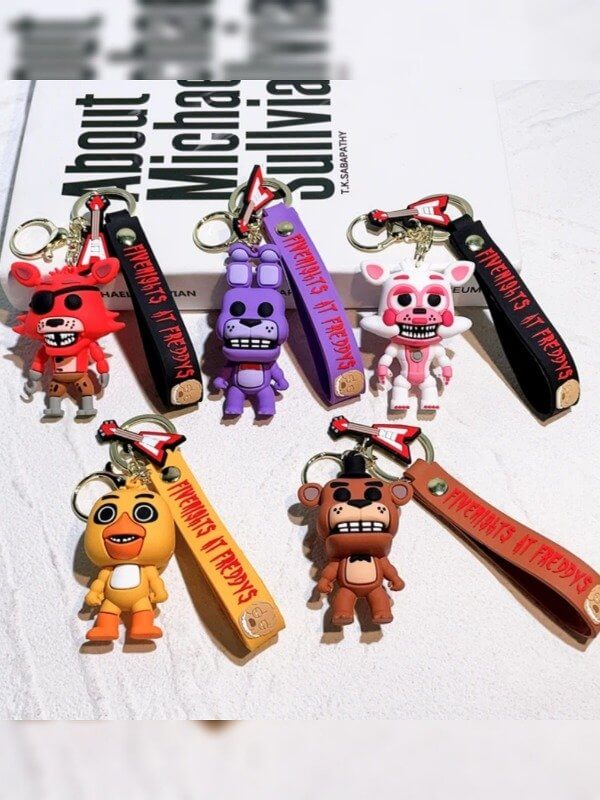 Llavero de goma Freddy x12