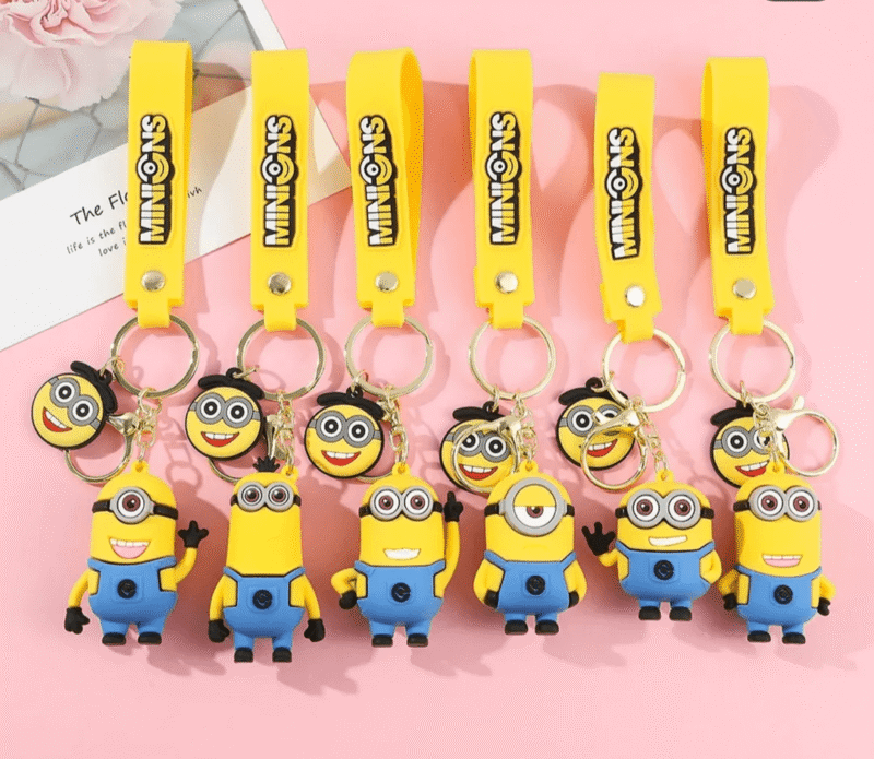 Llavero de goma Minions x12