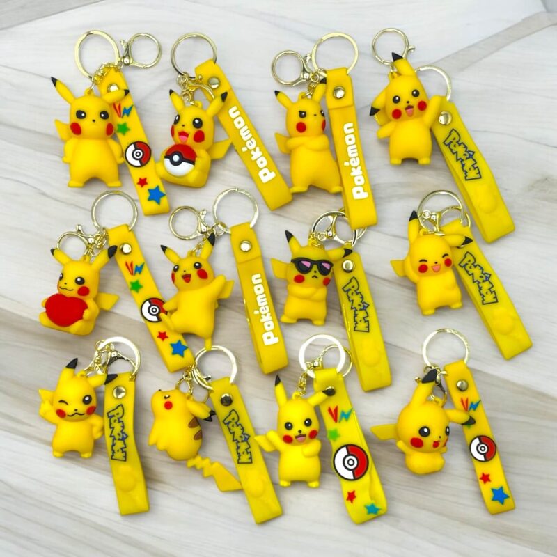 Llavero de goma Pikachu x12