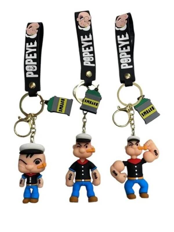Llavero de goma Popeye x12