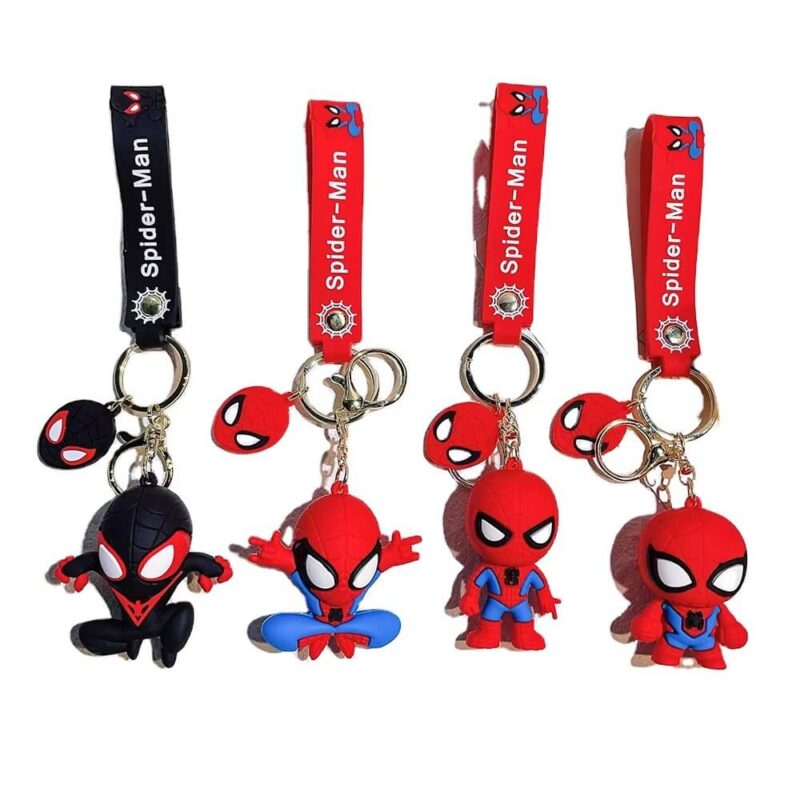 Llavero de goma Spiderman x12