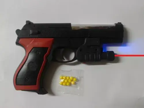 Pistola con laser 18cm $2900