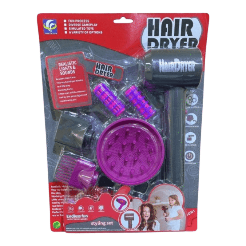 Set peluqueria rulero en blister 37x27cm $8500