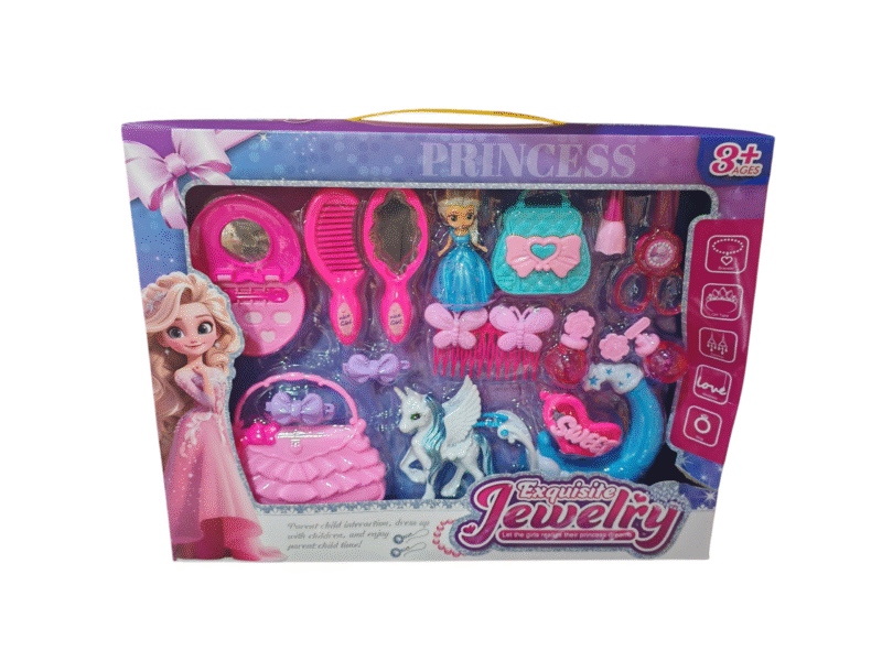Set princesa y unicornio con accesorio $15500