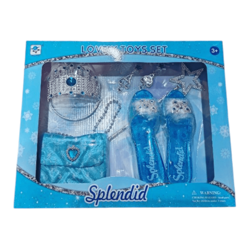 Set zapato y corona frozen 38x31cm $21000