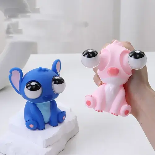 Squishy ojos saltones stitch 5x7cm $5500
