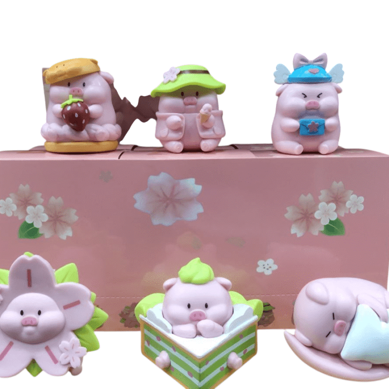 Muñecos Chancho de colección x6