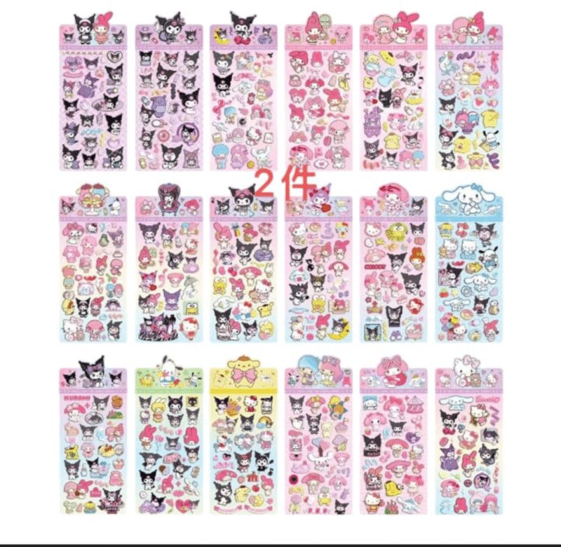 Stickers plancha Sanrio